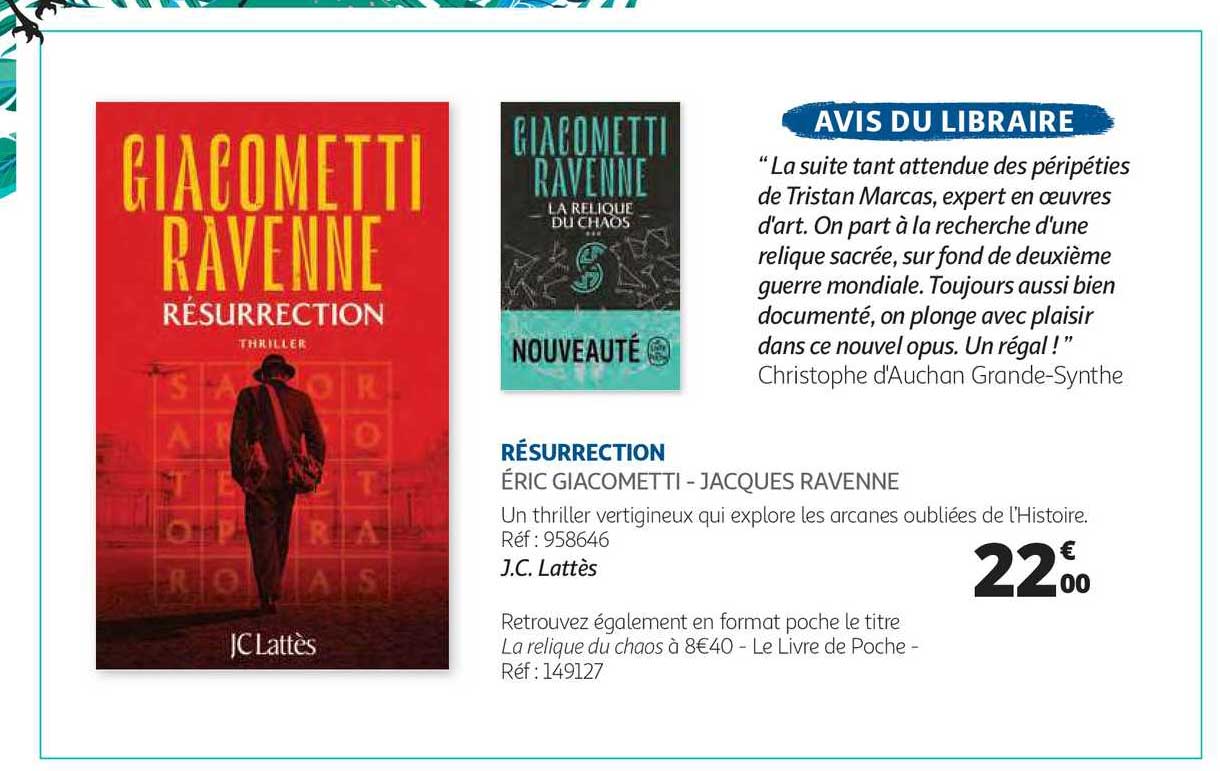 résurrection éric giacometti - jacques ravenne