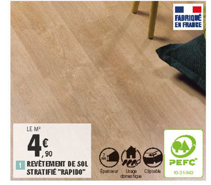revêtement de sol stratifié "rapido"