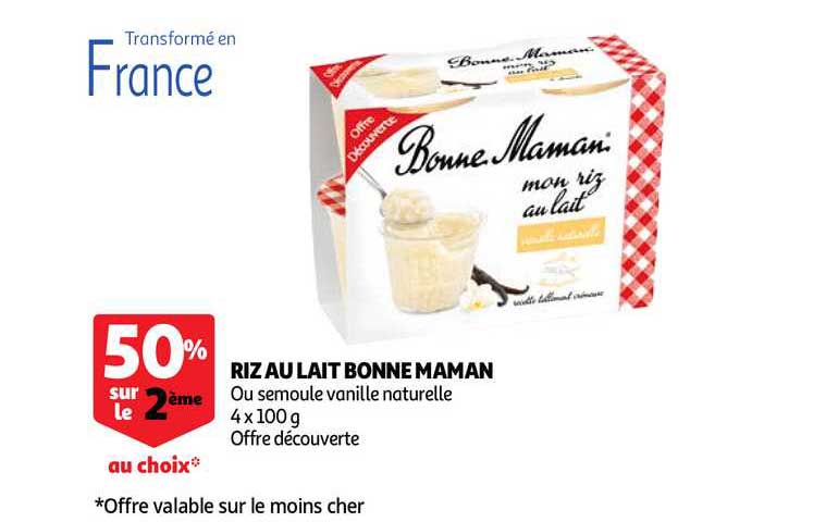 riz au lait bonne maman