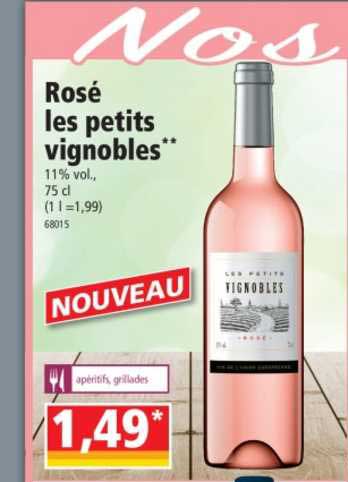 rosé les petits vignobles