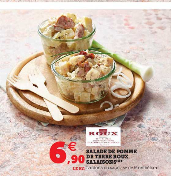 salade de pomme de terre roux salaisons