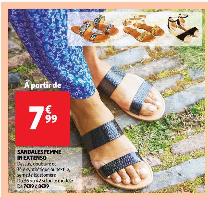 sandales femme in extenso