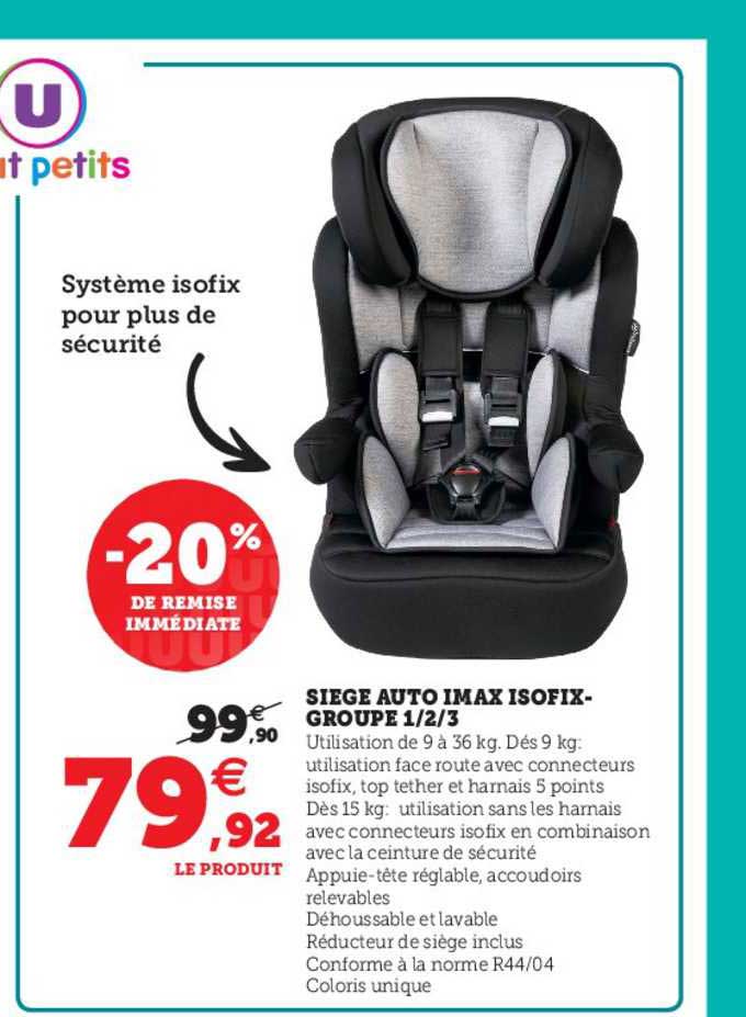 siège auto imax isofix - groupe 1-2-3