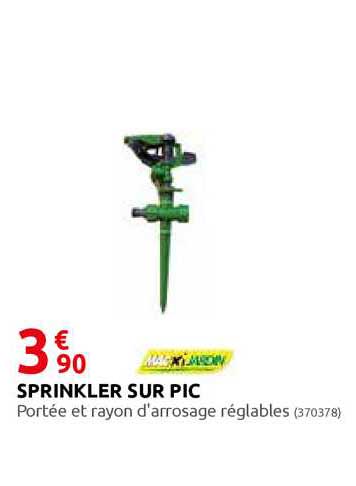 sprinkler sur pic macki jardin