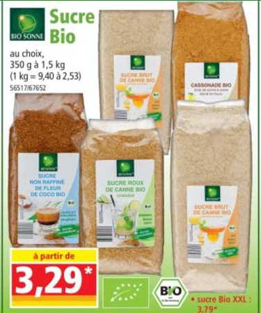 sucre bio bio sonne