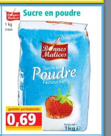 sucre en poudre bonnes malices