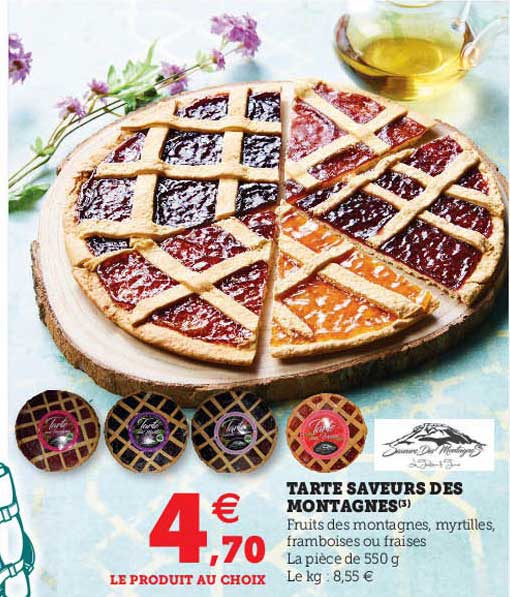 tarte saveurs des montagnes
