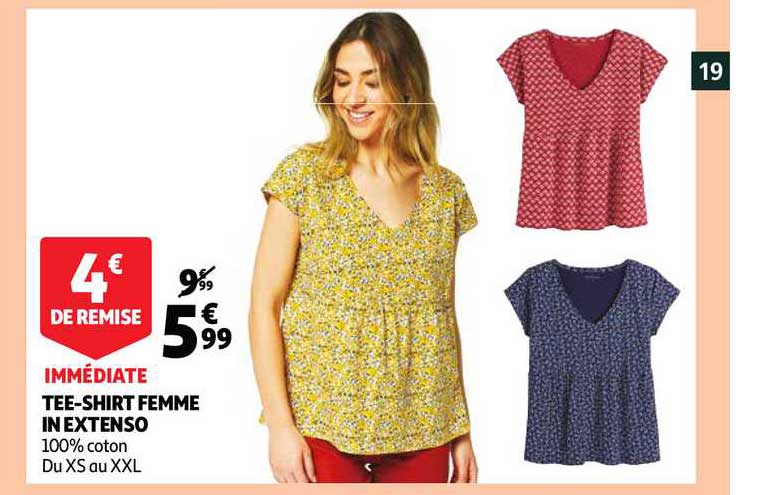 Tee-shirt Femme In Extenso