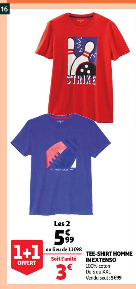 tee-shirt homme in extenso