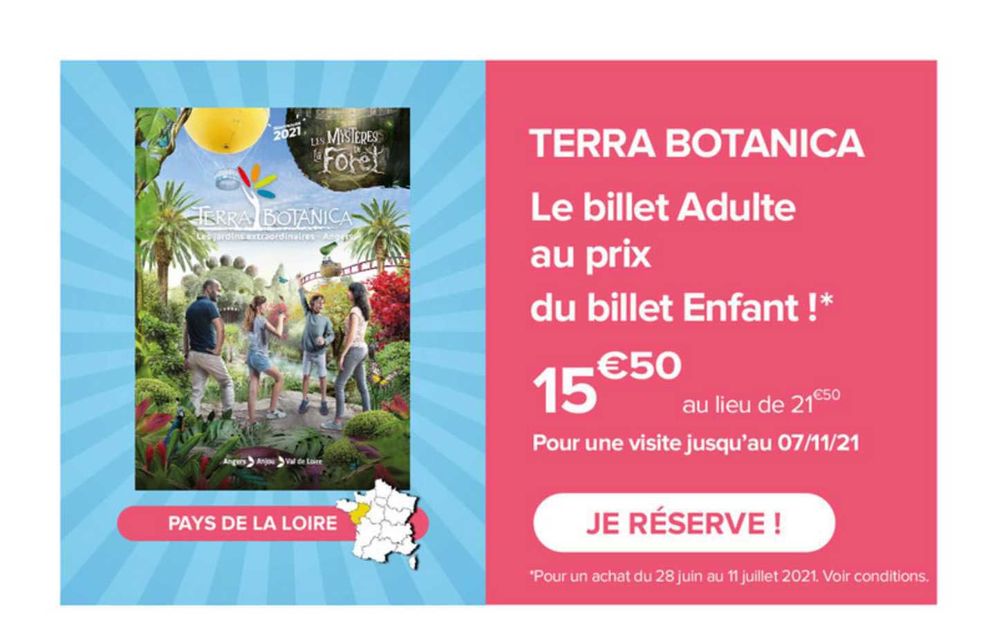 terra botanica le billet adulte au prix du billet enfant !