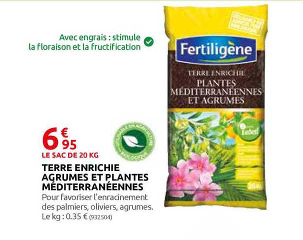 terre enrichie agrumes et plantes méditerranéennes