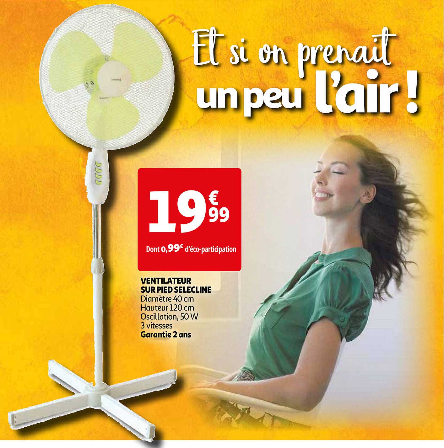 Ventilateur Sur Pied Selecline