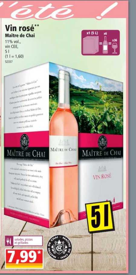 vin rosé maître de chai
