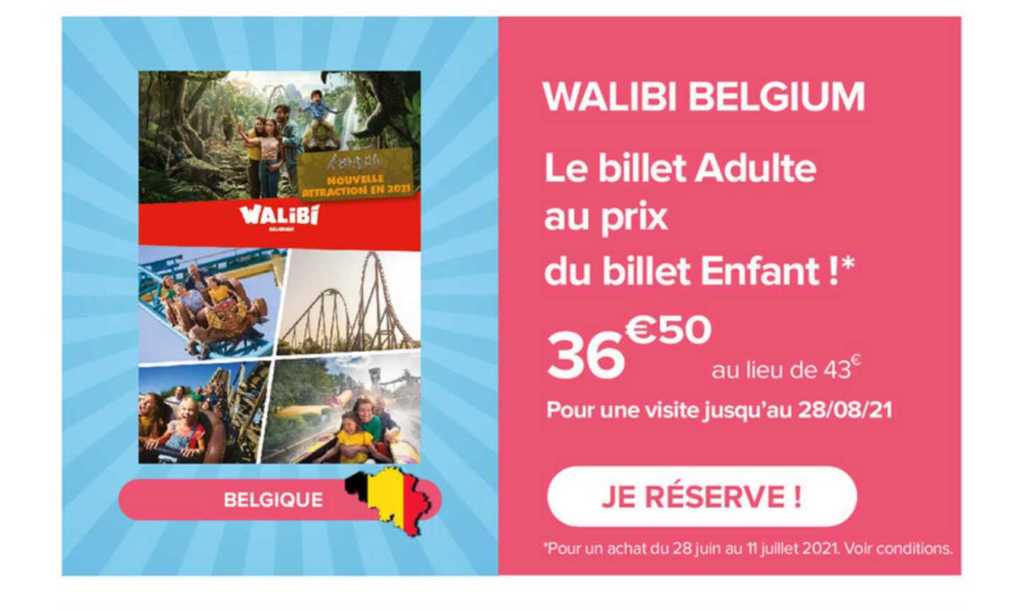 walibi belgium : le billet adulte au prix du billet enfant !