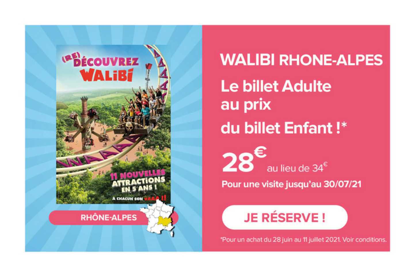 Walibi Rhône-alpes : Le Billet Adulte Au Prix Du Billet Enfant !