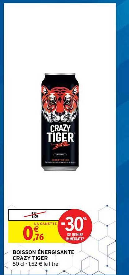 boisson énergisante crazy tiger