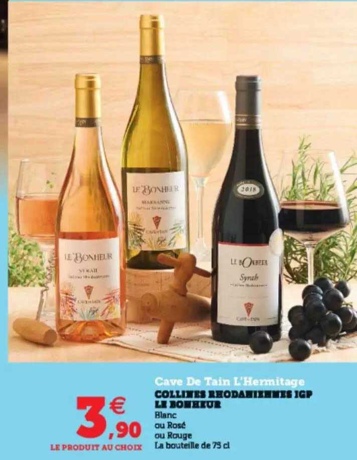 collines rhodaniennes igp le bonheur cave de tain l'hermitage