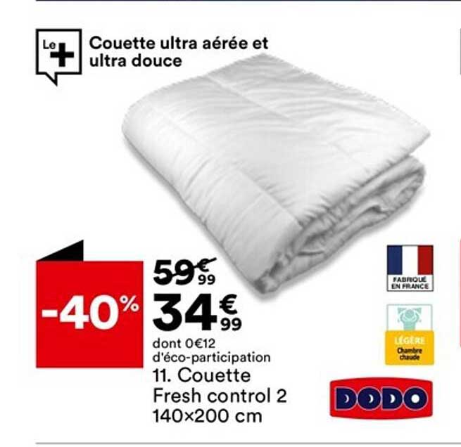 couette fresh control 2 dodo