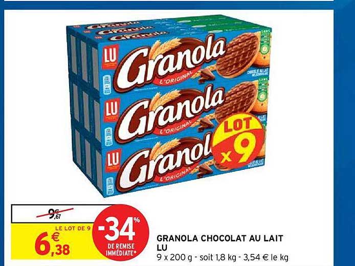 Granola Chocolat Au Lait Lu