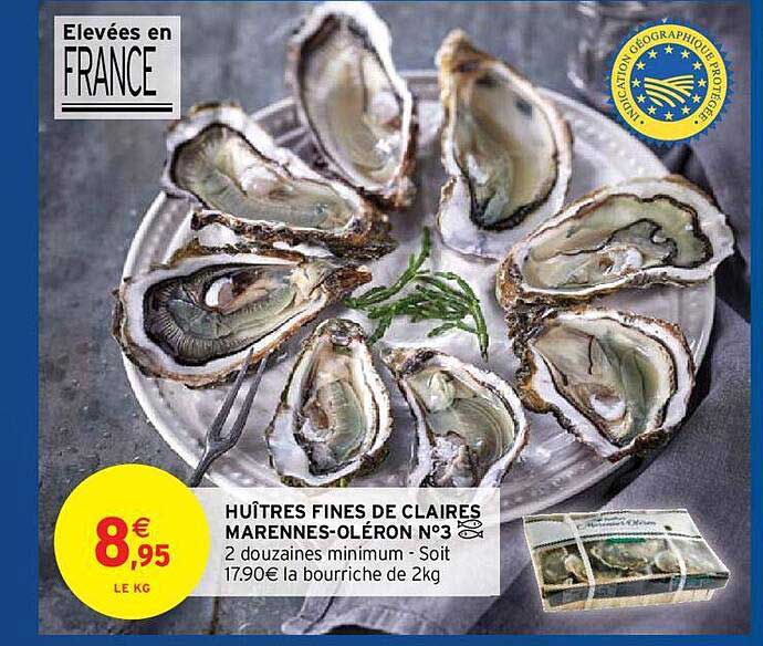 huîtres fines de claires marennes-oléron n°3