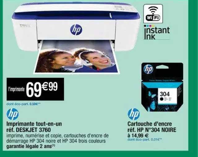imprimante tout-en-un hp, cartouche d'encre hp