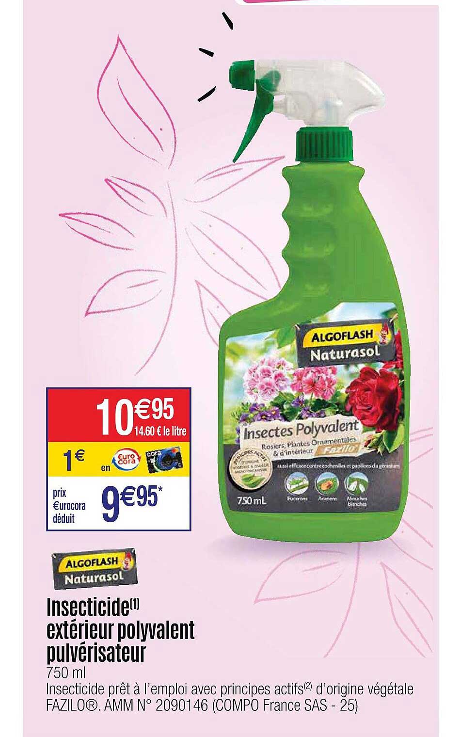 insecticide extérieur polyvalent pulverisateur algoflash naturasol