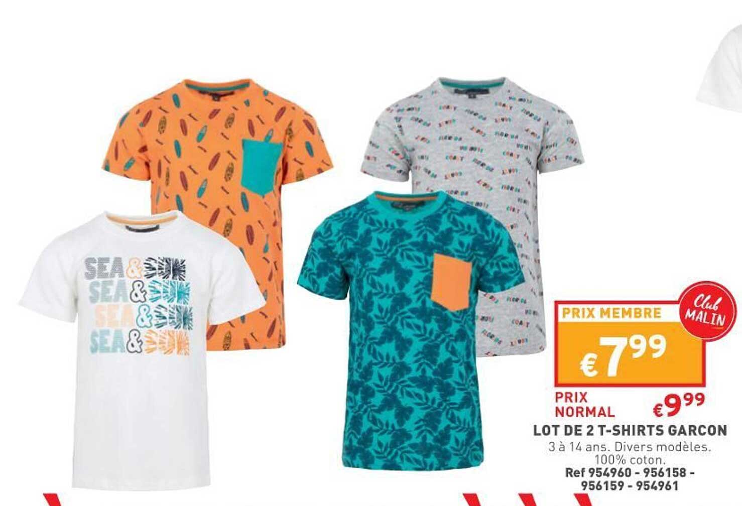 Lot De T-shirt Garçon