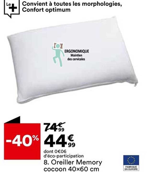 Oreiller Memory Cocoon