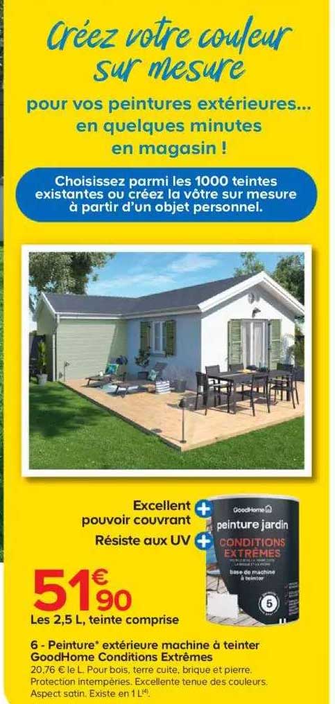 peinture extérieur machine à teinter goodhome conditions extrêmes
