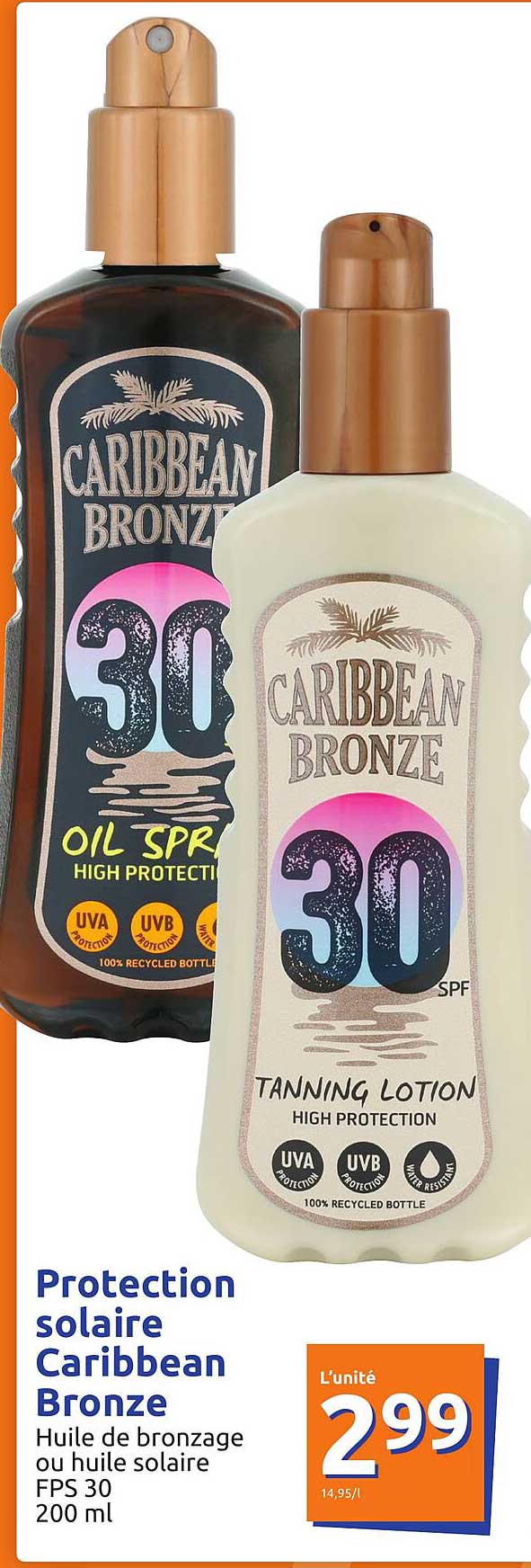 protection solaire caribbean bronze
