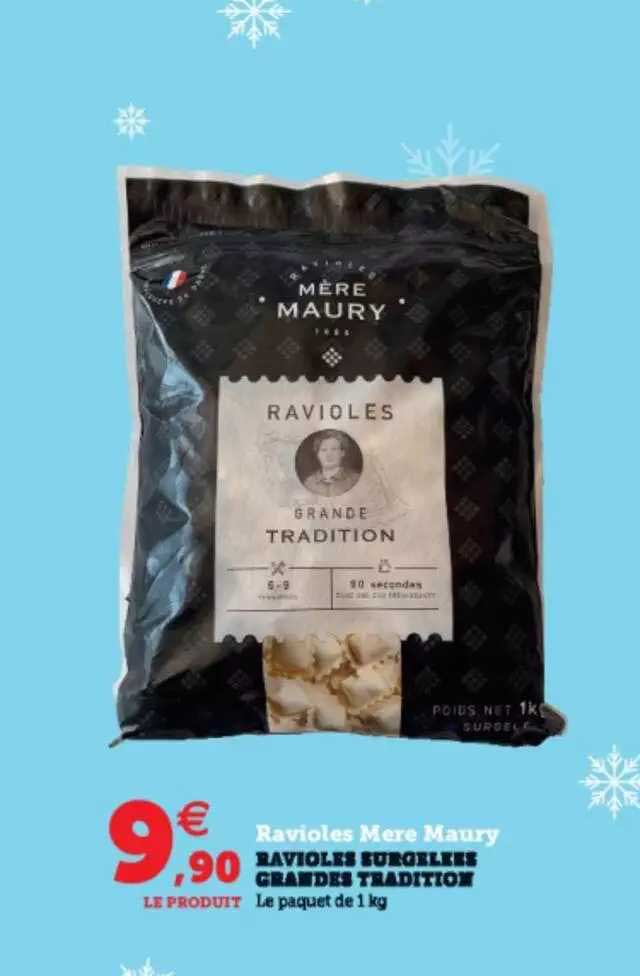 ravioles surgelées grandes tradition ravioles mère maury