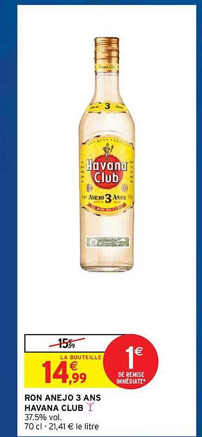 ron anejo 3 ans havana club