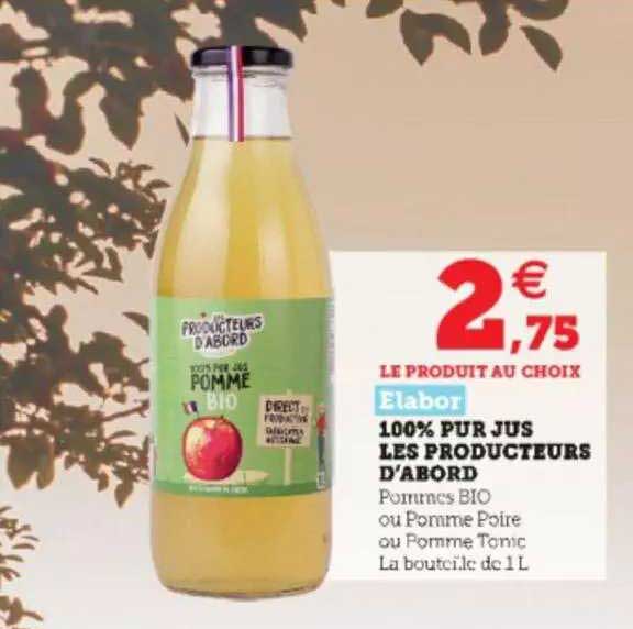 100% Pur Jus Les Producteurs D'abord