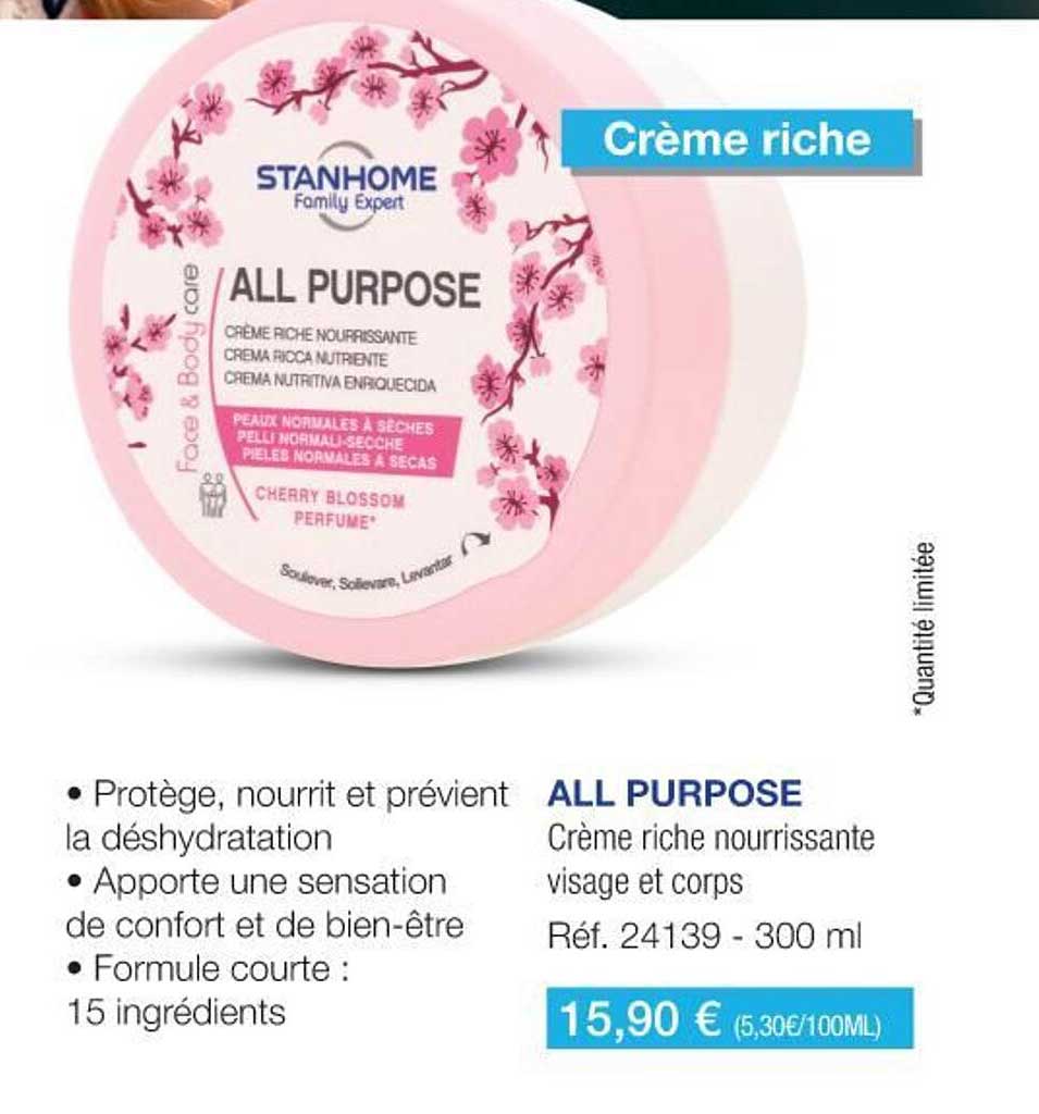 all purpose crème riche nourrissante visage et corps