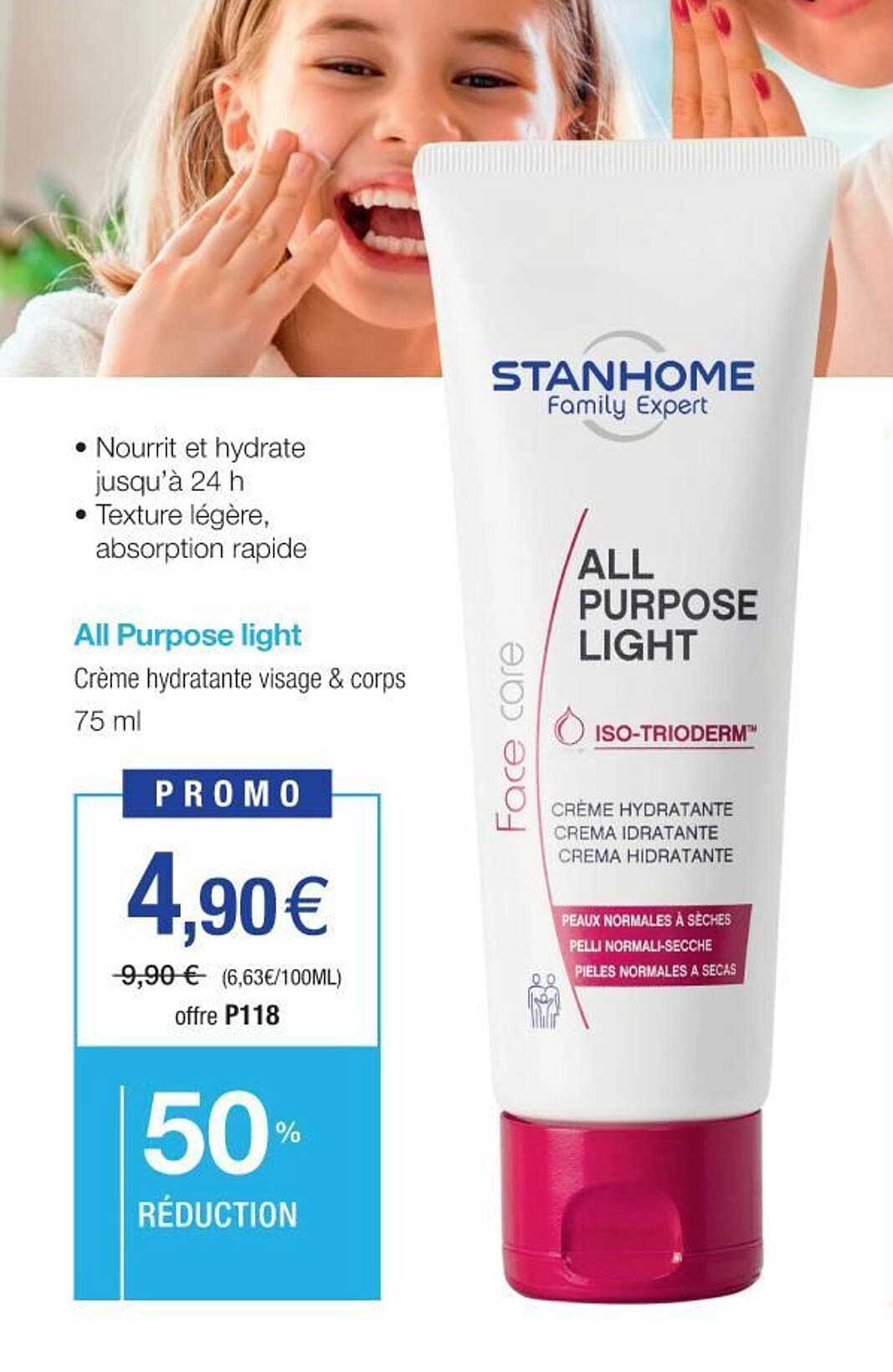 all purpose light crème hydratante visage & corps