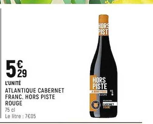 atlantique cabernet franc hors piste rouge