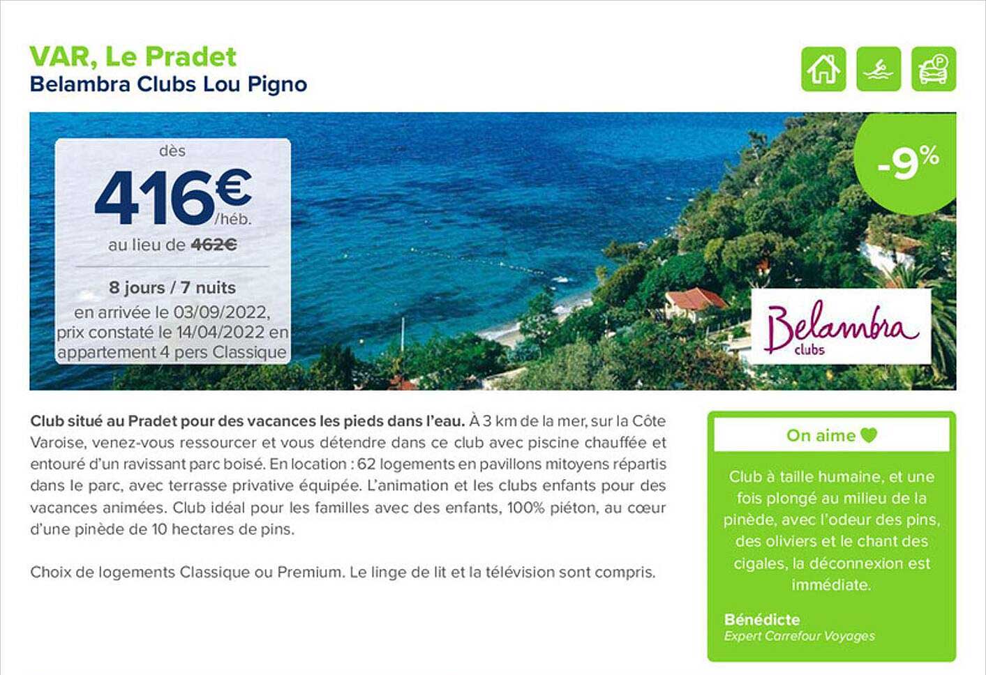 Belambra Clubs Lou Pigno