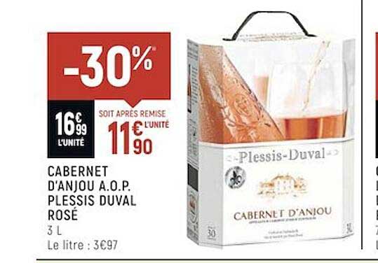 cabernet d'anjou a.o.p. plessis duval rosé