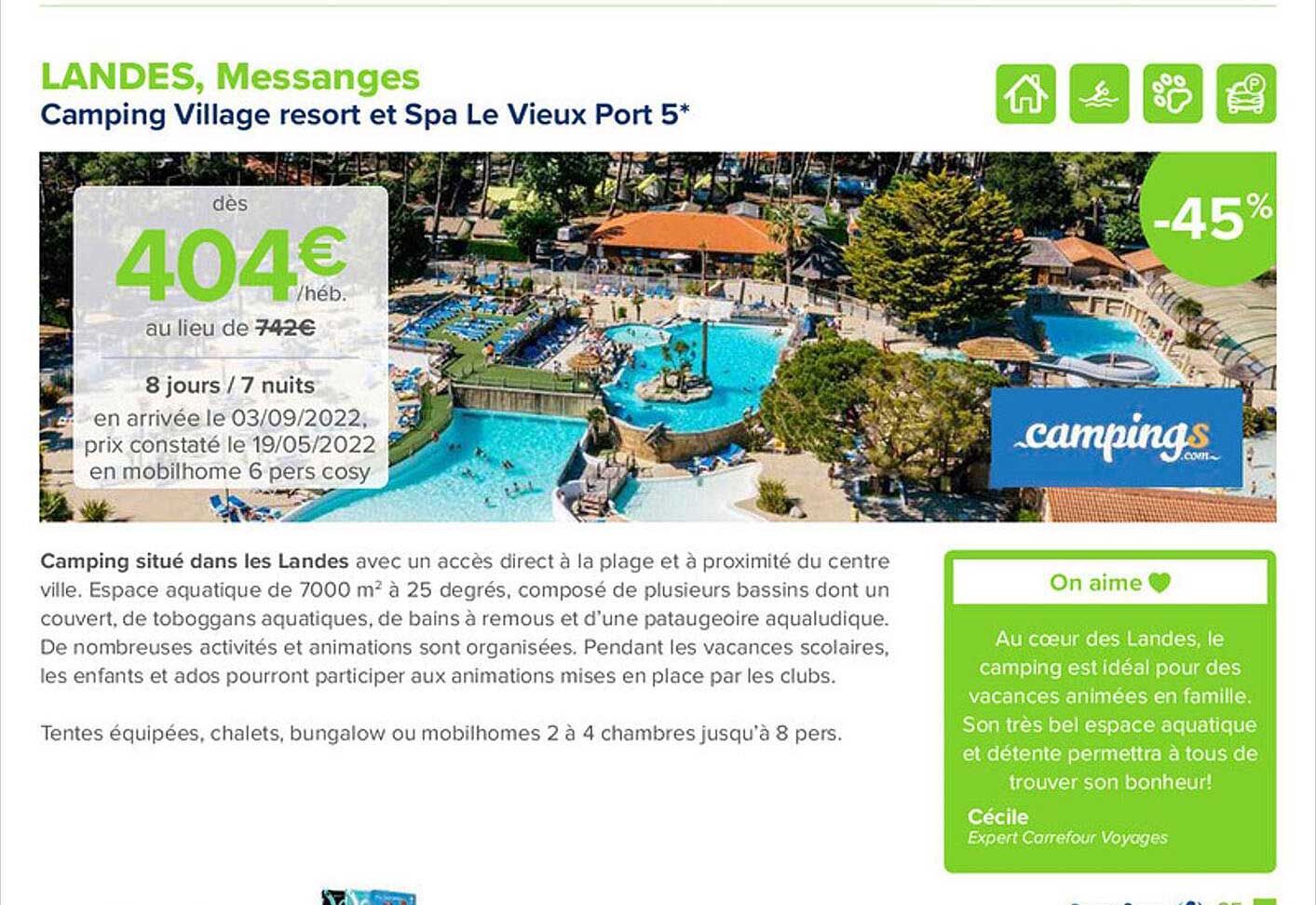 camping village resort et spa le vieux port 5*