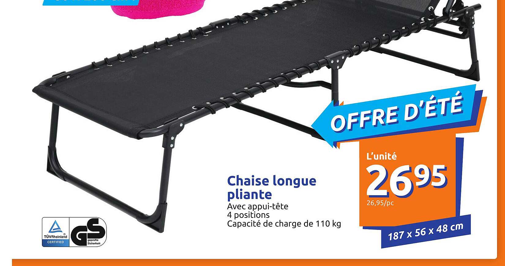 Chaise Longue Pliante