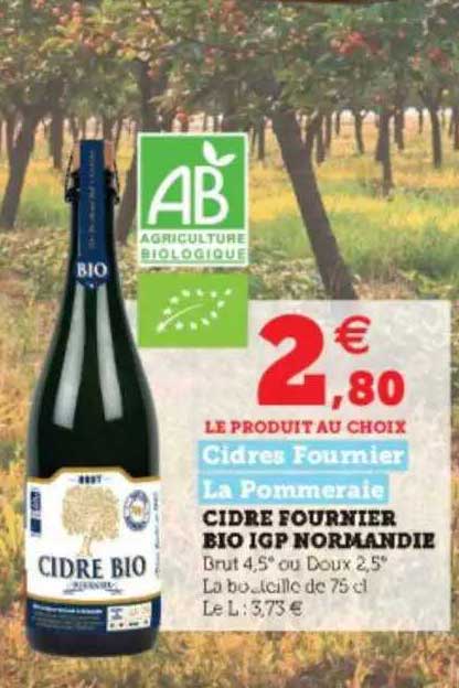 cidre fournier bio igp normandie