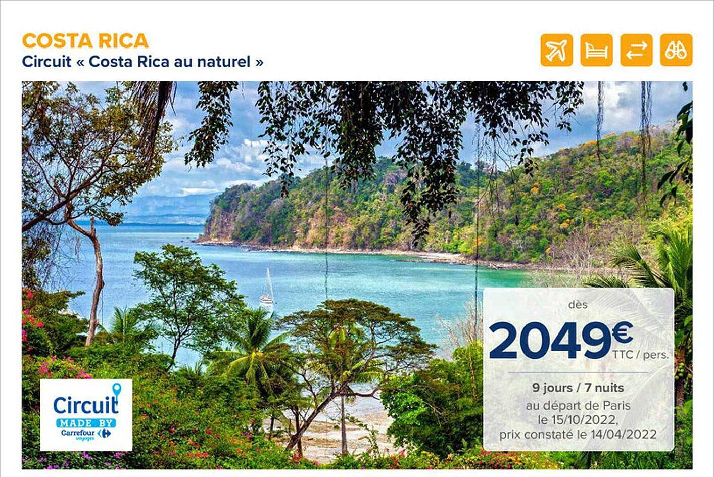 circuit «costa rica au naturel»