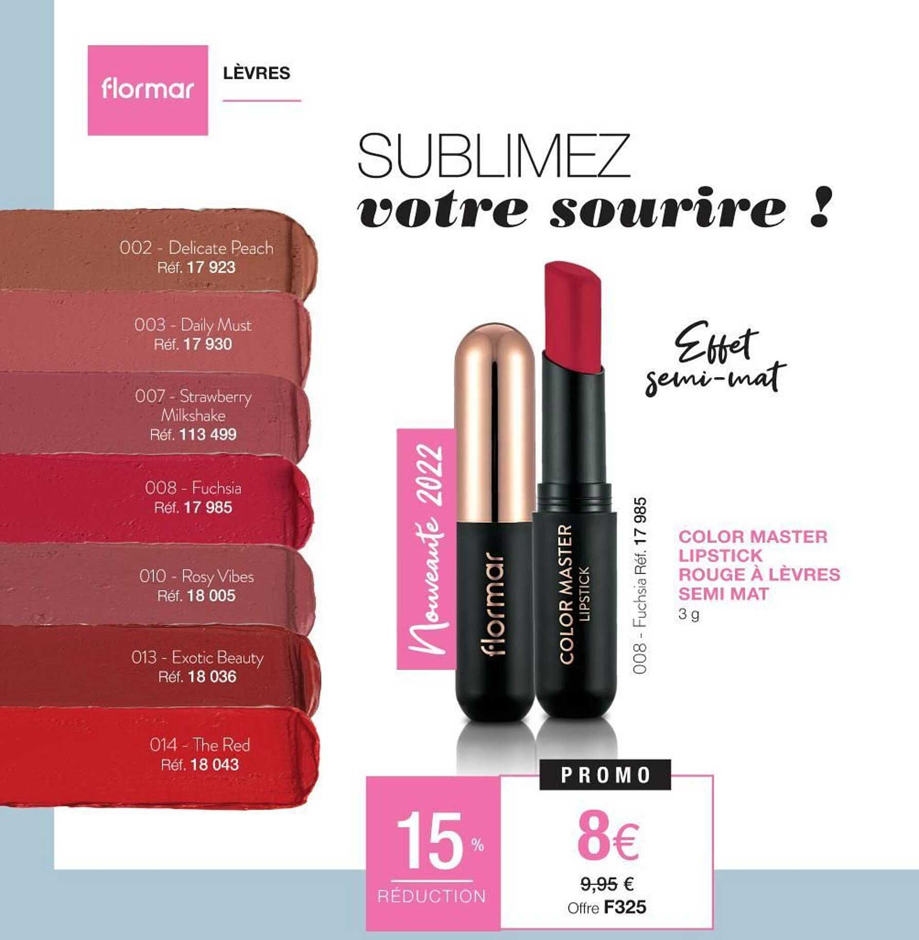 color master lipstick rouge à lèvres semi mat