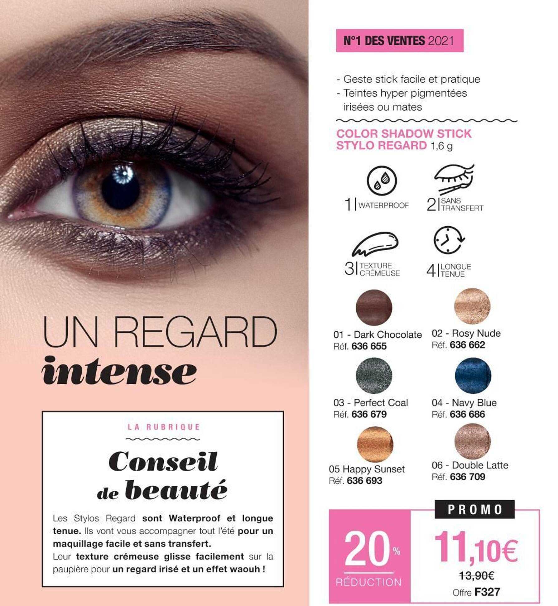 color shadow stick stylo regard