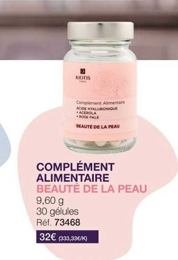 complément alimentaire beauté de la peau