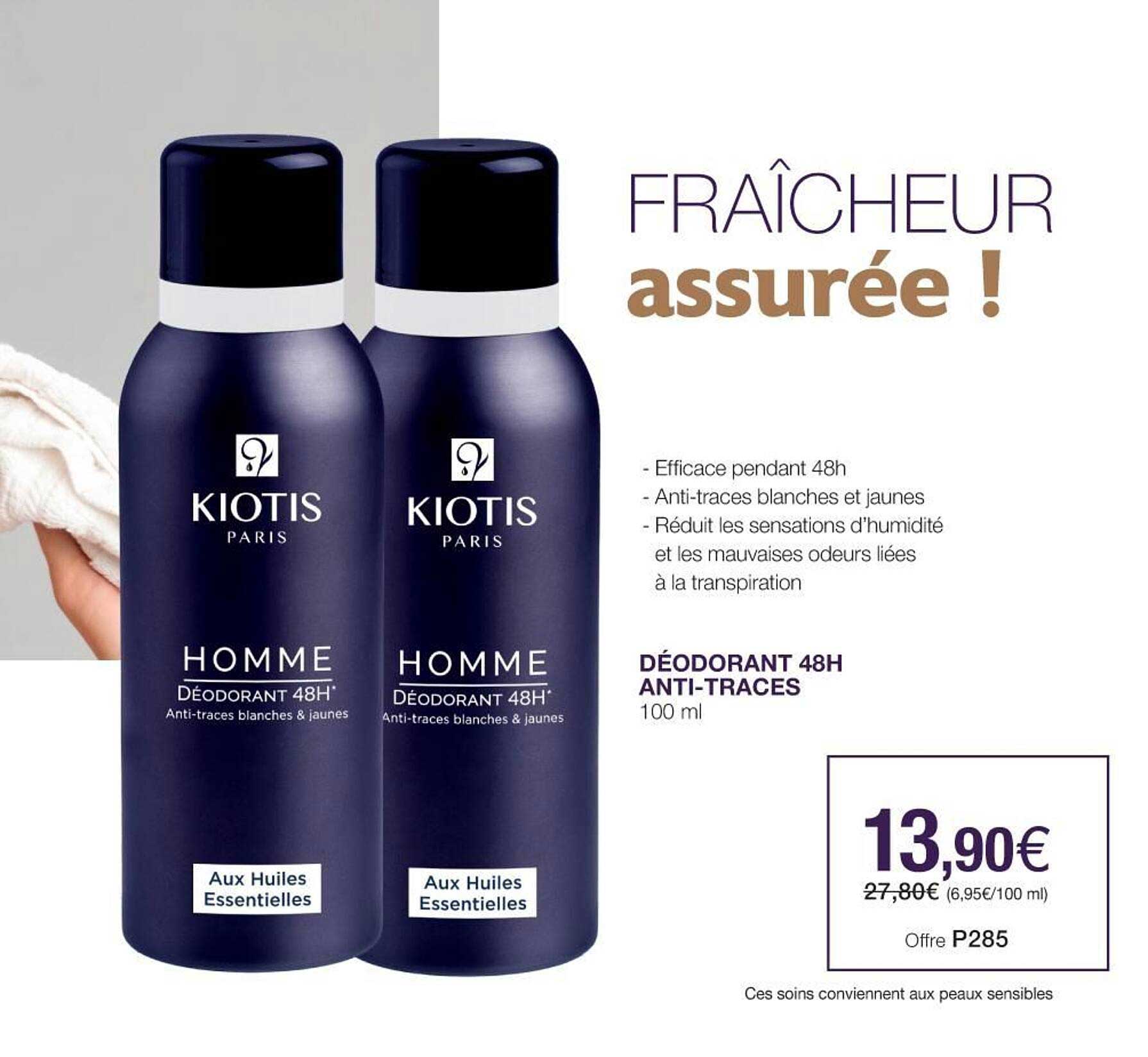 déodorant 48h anti-traces