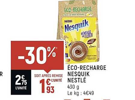 éco-recharge Nesquik Nestlé