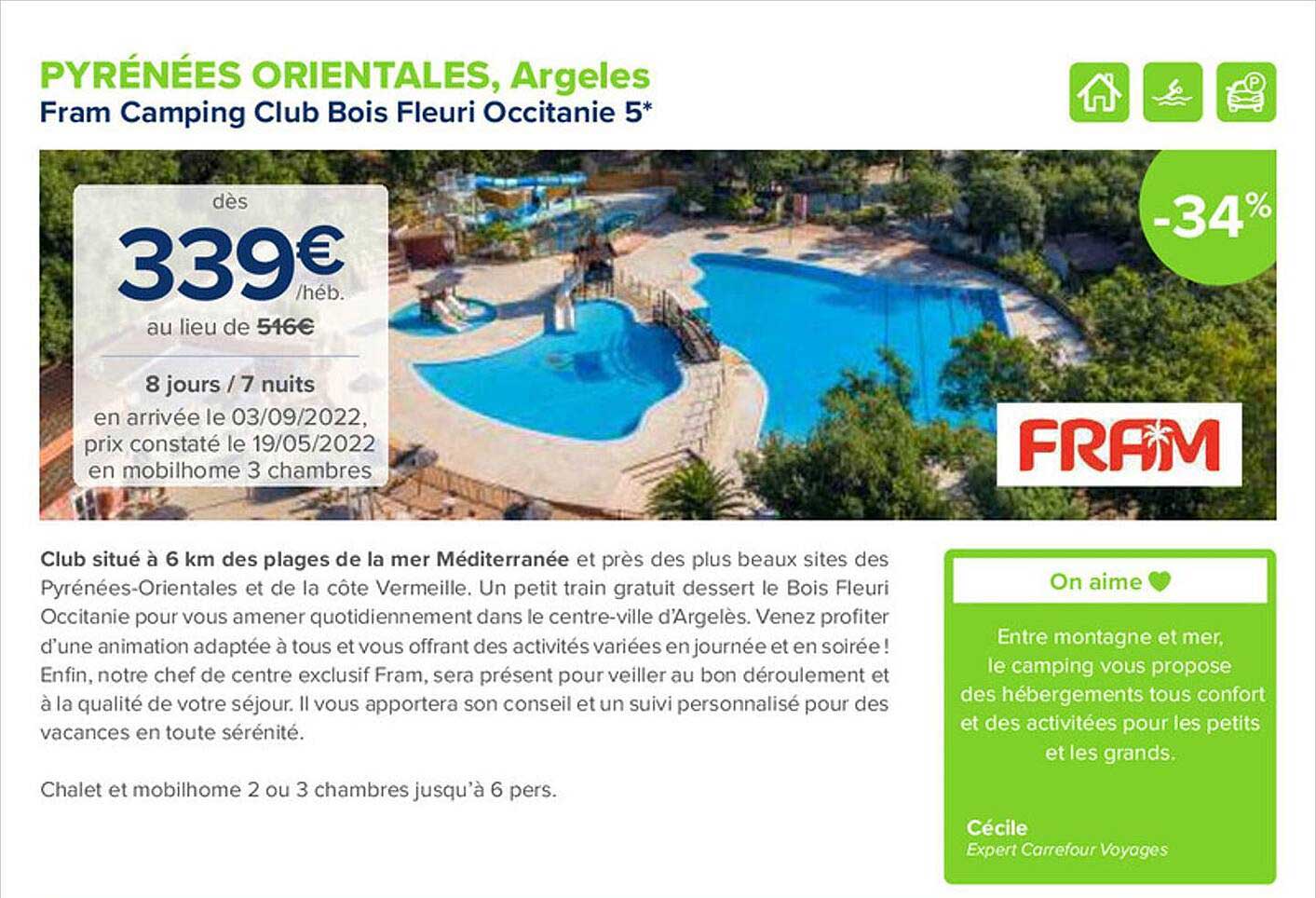 fram camping club bois fleuri occitanie 5*