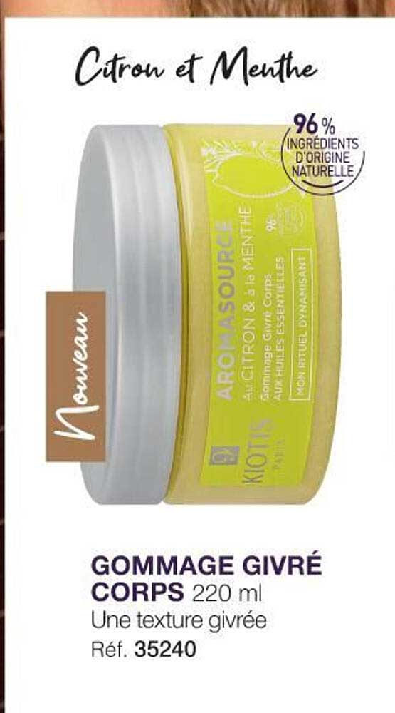 gommage givré corps