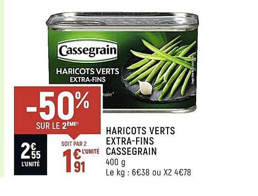 Haricots Verts Extra-fins Cassegrain
